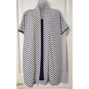 Liz McCoy Women's Black & White Chevron Dress Size 1X Bag 6